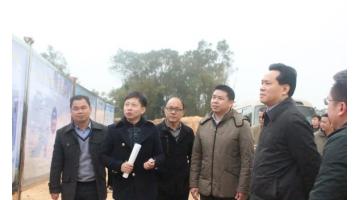 自治区副主席黄世勇率队调研幸运传世陆川固废处置项目